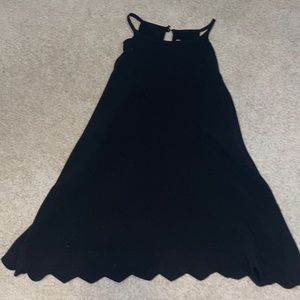 Black cut out tank top